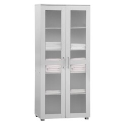 Picture of Aspen Double Door Display Cabinet in White by Meubilair