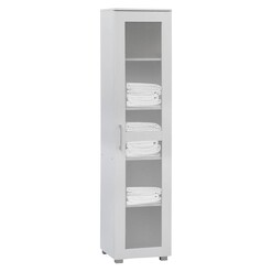 Picture of Aspen Single Door Display Cabinet in White by Meubilair