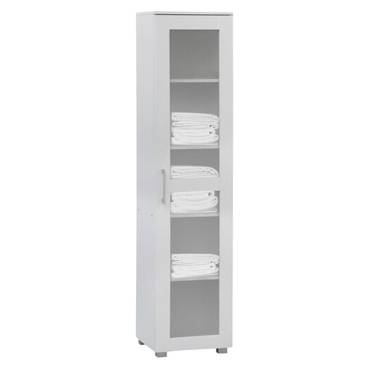 Picture of Aspen Single Door Display Cabinet in White by Meubilair Picture of Aspen Single Door Display Cabinet in White by Meubilair