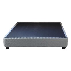 Picture of Aston Queen Bed Base Fabric Grey Dover Mason