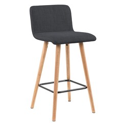 Picture of Astor Fabric Bar Stool Charcoal Life Interiors