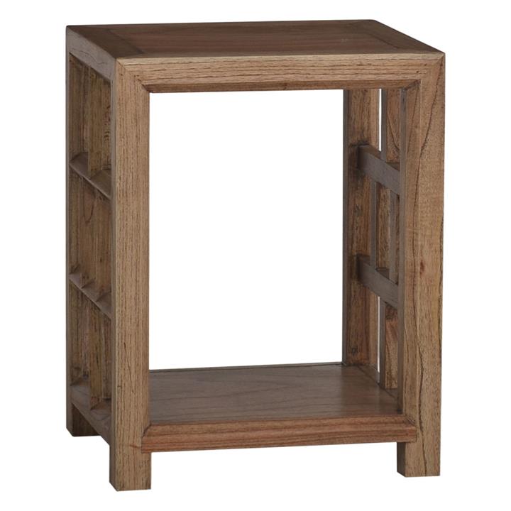 Picture of Astrid Timber Side Table Wood Mindi Brown Mise En Scene