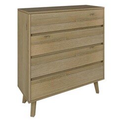 Picture of Atlee Wooden Chest of Drawers in Light Brown by Dover Mason
