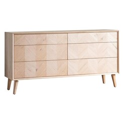 Picture of Atse Chest of 6 Drawers Wood Natural Castle Road Interiors