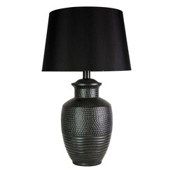 Picture of Attica Aged Table Lamp in Black by Oriel Lighting