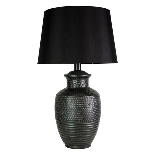 Picture of Attica Aged Table Lamp in Black by Oriel Lighting