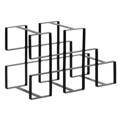 Picture of Aubra Iron Wine Rack Metal Black Vida & Co.