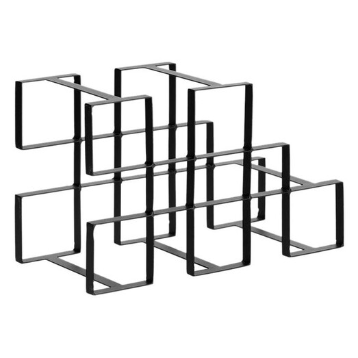 Picture of Aubra Iron Wine Rack Metal Black Vida & Co. Picture of Aubra Iron Wine Rack Metal Black Vida & Co.