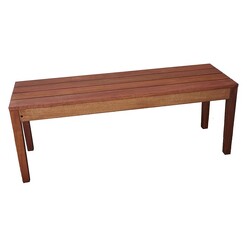 Picture of Aulay 2 Seater Outdoor Bench Wood Mahogany The Import Depot