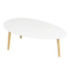 Picture of Aura Drop Coffee Table in White by HelloFurniture