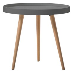 Picture of Aura Round Coffee Table Tray, Grey MDF Assorted HelloFurniture