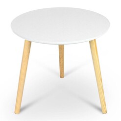 Picture of Aura Small Round Coffee Table, White MDF Assorted HelloFurniture