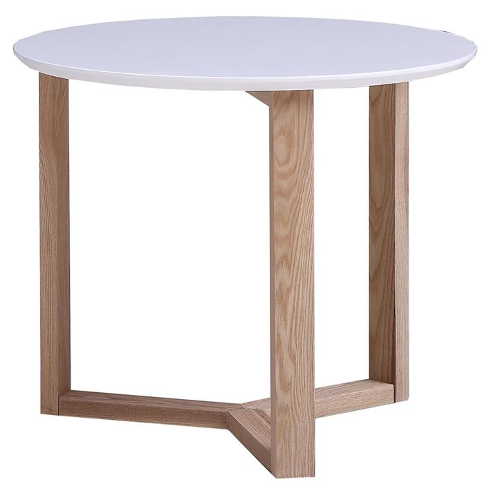 Picture of Aurora Oak Side Table Natural/White HOMESTAR