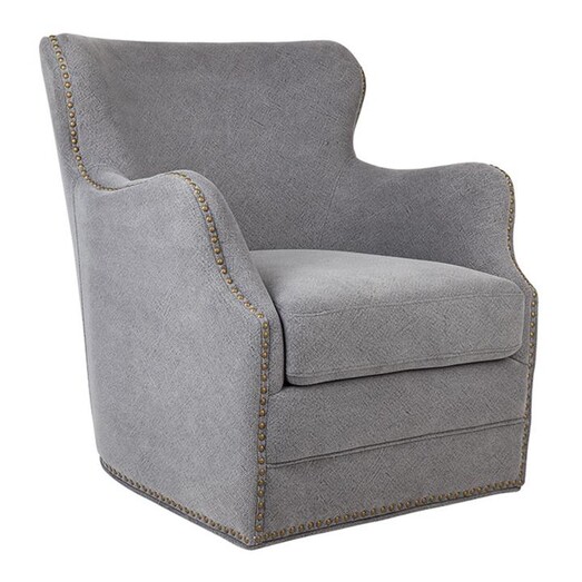 Picture of Autumn Swivel Armchair Fabric Grey CAFE Lighting & Living Picture of Autumn Swivel Armchair Fabric Grey CAFE Lighting & Living