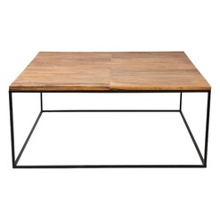 Picture of Ava Wooden Square Coffee Table in Black/Brown by Casa Uno