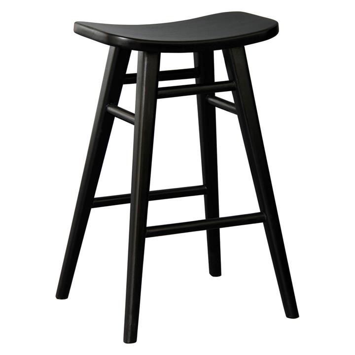 Picture of Aveline Mahogany Bar Stool Black Kayu Estate