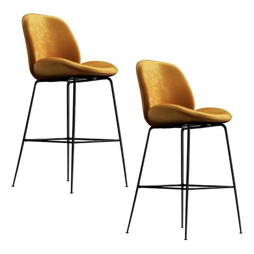 Picture of Avery Set of 2 Velvet Bar Stools Assorted E-living