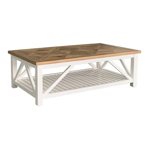 Picture of Avista Timber Coffee Table in White/Natural by Jac Home Living