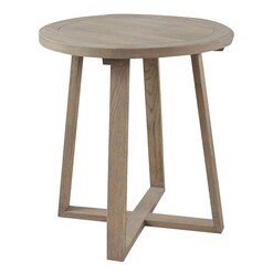 Picture of Axel Oak Side Table in Weathered Oak by Jac Home Living