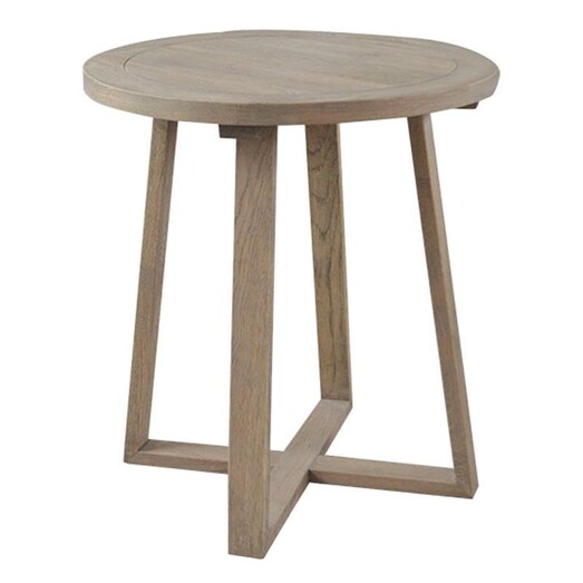 Picture of Axel Oak Side Table in Weathered Oak by Jac Home Living