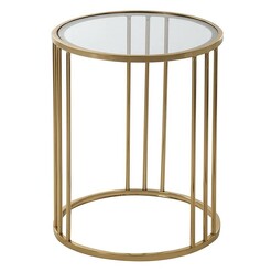Picture of Axel Round Glass Top Side Table Assorted Zanui Collection