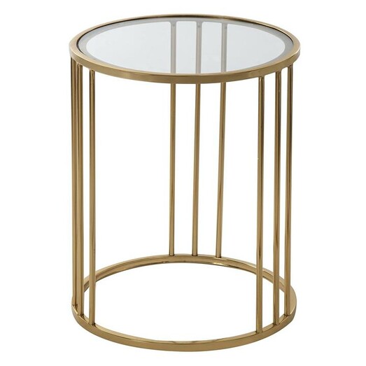 Picture of Axel Round Glass Top Side Table Assorted Zanui Collection