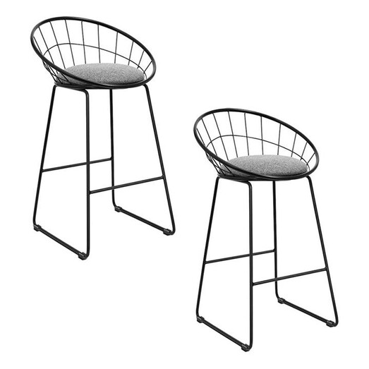 Picture of Ayther Bar Stool (Set of 2) Steel Black Resort Living Picture of Ayther Bar Stool (Set of 2) Steel Black Resort Living