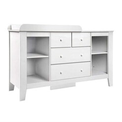 Picture of Baby Change Table Tall boy Drawers Dresser Chest Storage Cabinet White