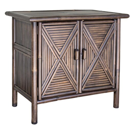 Picture of Bahamas Bamboo Cabinet Dark Brown Florabelle Picture of Bahamas Bamboo Cabinet Dark Brown Florabelle
