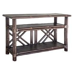 Picture of Bahamas Bamboo Console Table Dark Brown Florabelle