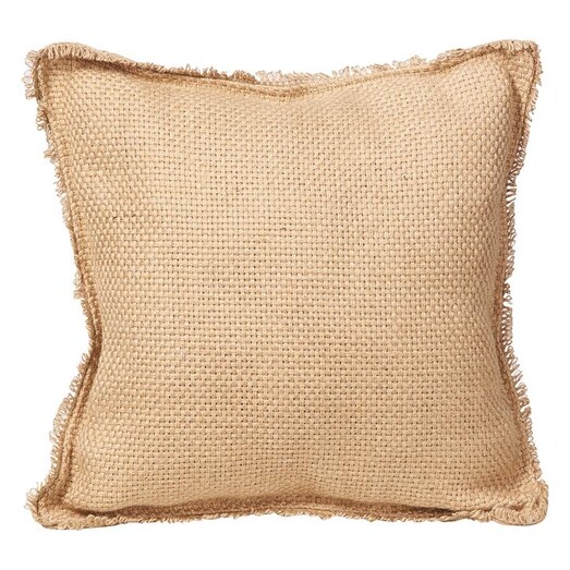 Picture of Bahari Jute Cushion Size 45 x 45cm in Natural by Second Nature Picture of Bahari Jute Cushion Size 45 x 45cm in Natural by Second Nature