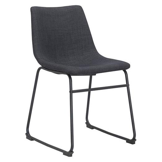 Picture of Bailey Dining Chair, Charcoal Fabric Black Life Interiors Picture of Bailey Dining Chair, Charcoal Fabric Black Life Interiors