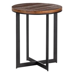Picture of Bailey Timber & Iron Side Table Metal Black/Natural Academy
