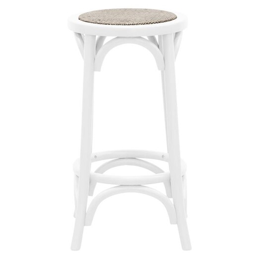 Picture of Bakewell Oak & Rattan Kitchen Stool Assorted Dover Mason