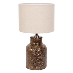 Picture of Baku Table Lamp in Brown/Cream by Amalfi