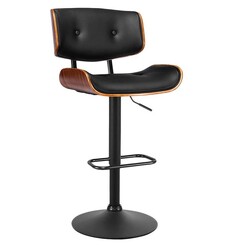 Picture of Balfe Bar Stool Leatherette Black Resort Living