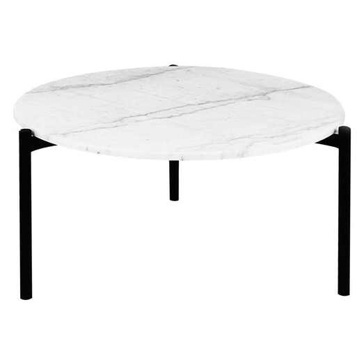 Picture of Bali Round Marble Side Table Black/White HOMESTAR