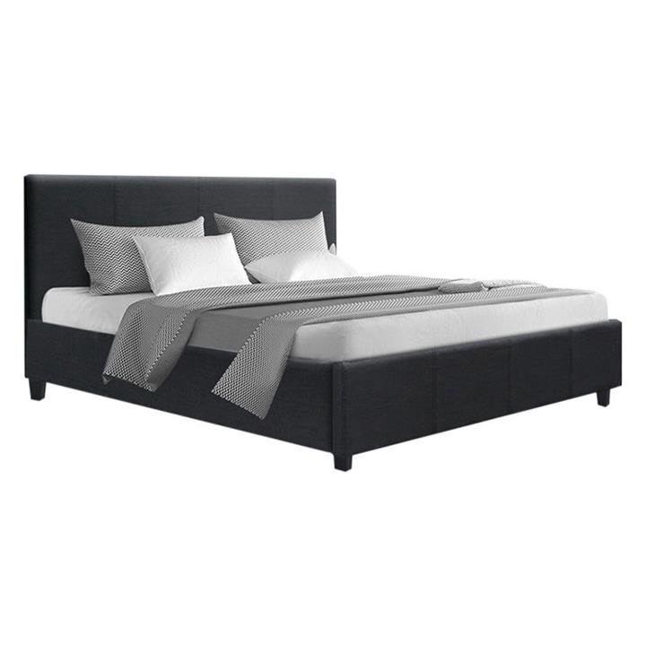 Picture of Balibar Bed Fabric Charcoal Resort Living