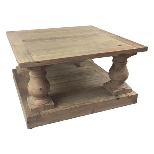 Picture of Balustrade Coffee Table Wood Natural Jac Home Living