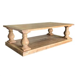 Picture of Balustrade Wooden Coffee Table Natural Jac Home Living