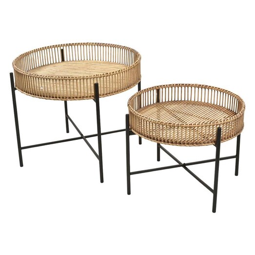 Picture of Bambil Side Table (Set of 2) Bamboo Assorted Casa Uno
