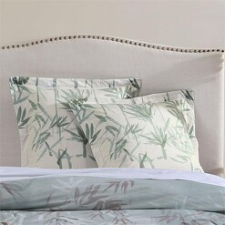 Picture of Bamboo Florette Cushion in Yellow by Grace by Linen House