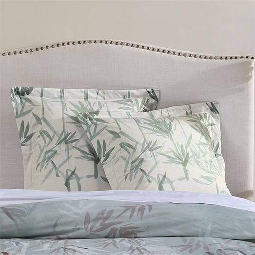 Picture of Bamboo Florette Cushion in Yellow by Grace by Linen House