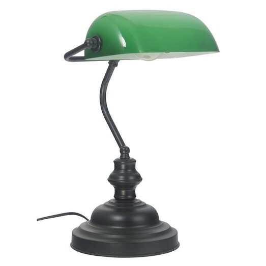 Picture of Bankers Touch Control Table Lamp in Black by Oriel Lighting