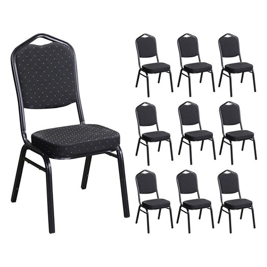 Picture of Banquet Dining Chair (Set of 10) Fabric Black/Gold Dover Mason Picture of Banquet Dining Chair (Set of 10) Fabric Black/Gold Dover Mason
