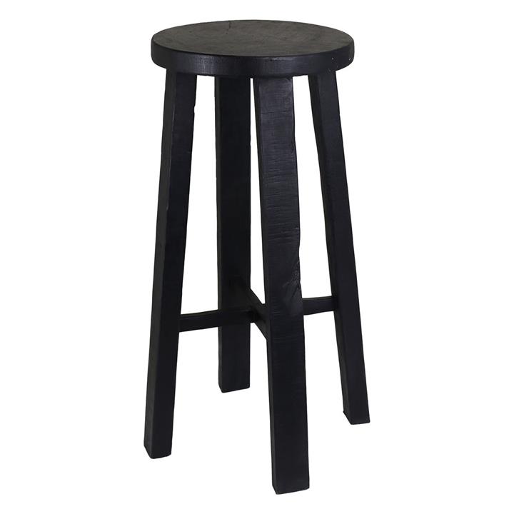 Picture of Bar Stool, Black Wood Florabelle