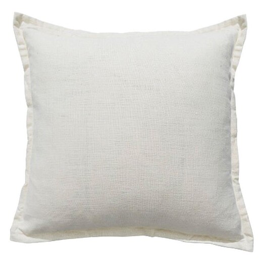 Picture of Bardot Linen & Viscose Cushion in White by CAFE Lighting & Living Picture of Bardot Linen & Viscose Cushion in White by CAFE Lighting & Living