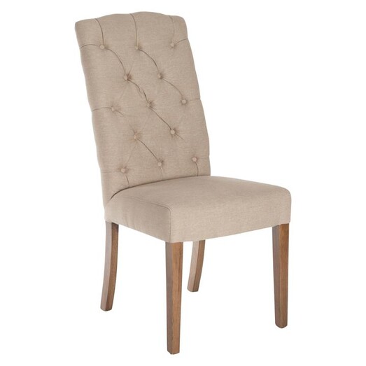 Picture of Barnet Linen Dining Chair Birch Beige Dover Mason