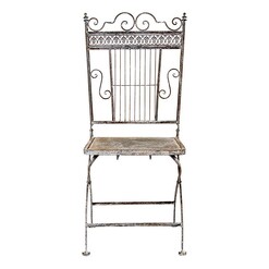 Picture of Baroque Outdoor Dining Chair (Set of 2) Metal Antique Grey Artisan Homewares