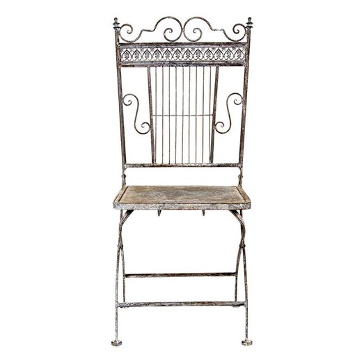 Picture of Baroque Outdoor Dining Chair (Set of 2) Metal Antique Grey Artisan Homewares